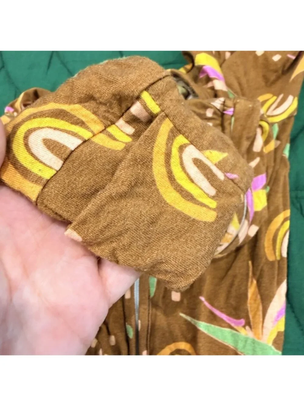 Elli-O Hawaii Bamboo Toddler 2T Brown Bird of Paradise Convertible Coverall
